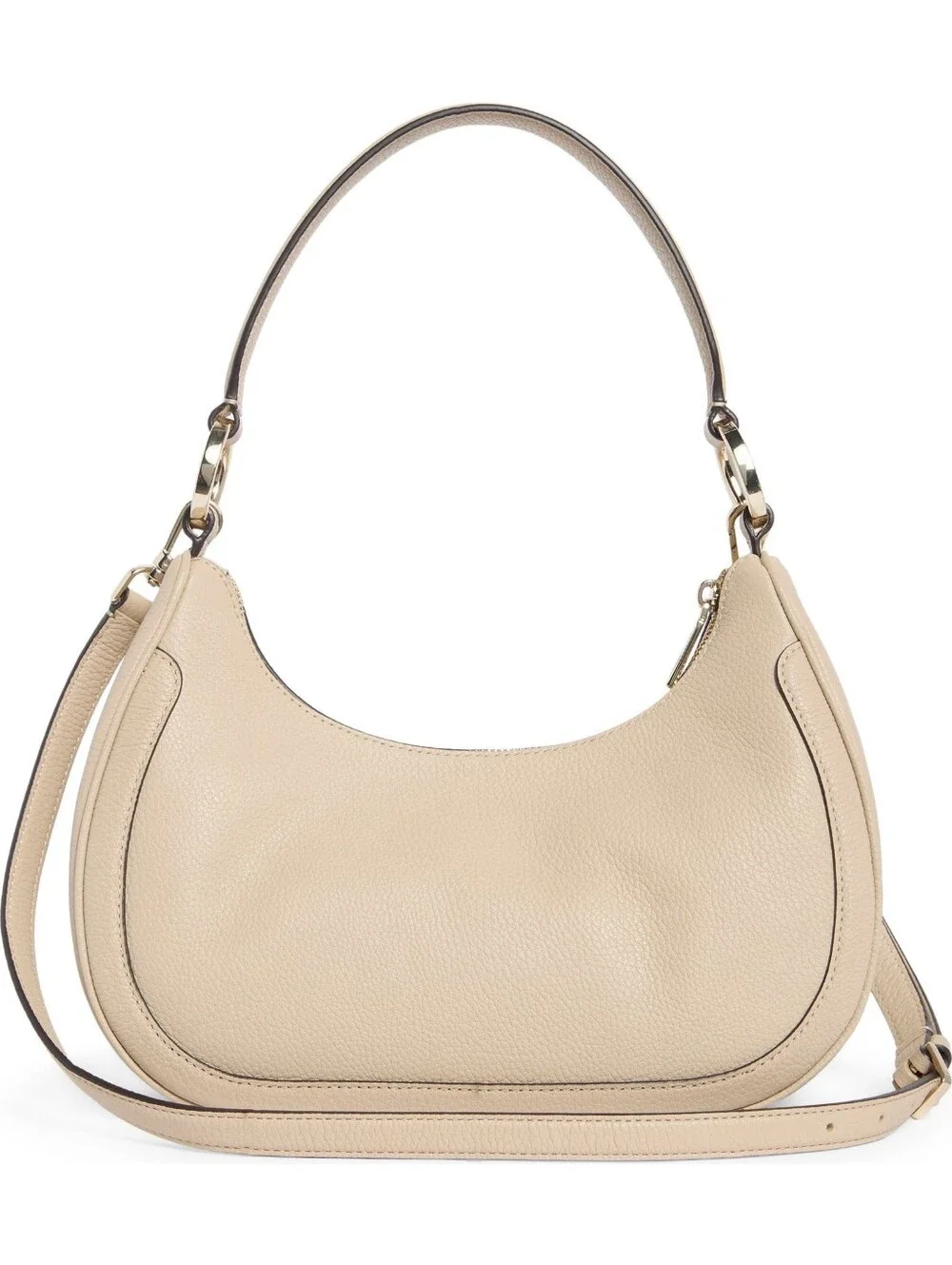 Kate Spade New York Leila Pebbled Leather Shoulder Bag-Light Sand NWT Authentic